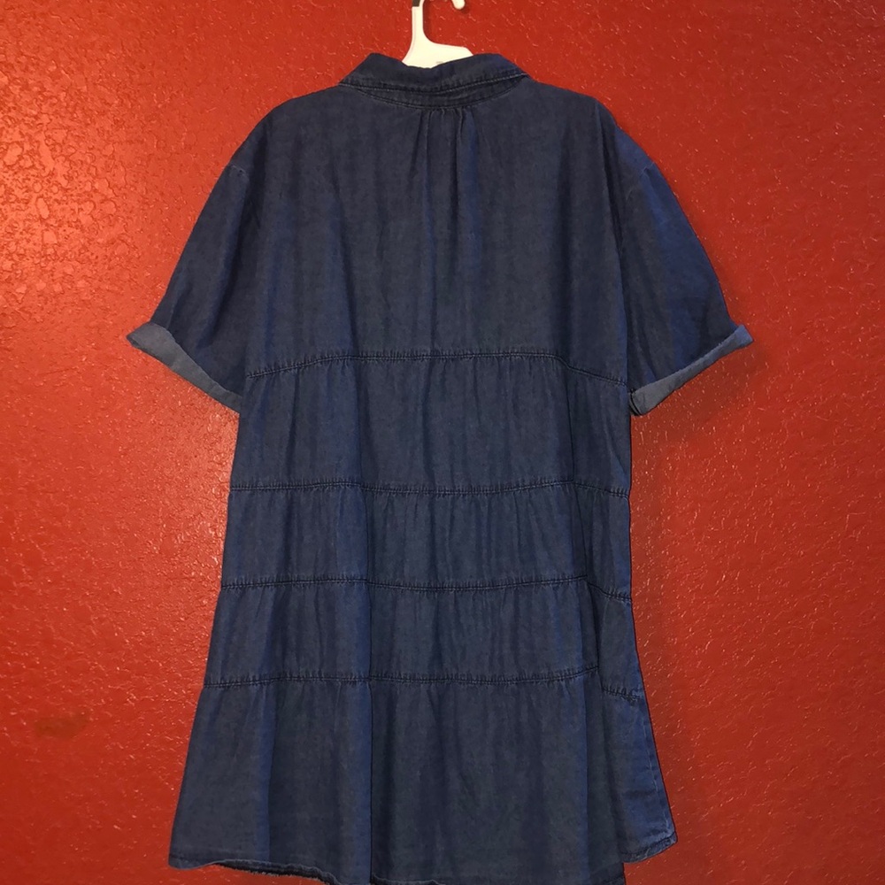 Denim Button-Up Dress - Picture 3 of 6